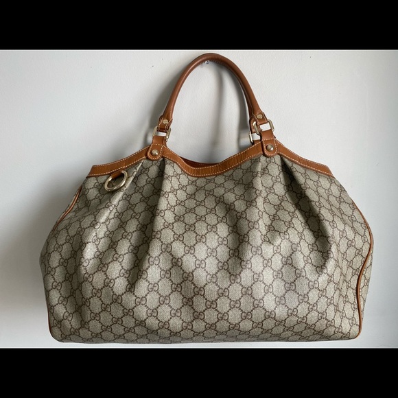 Authentic Vintage Gucci Sukey Large Tote Bag - Picture 2 of 16